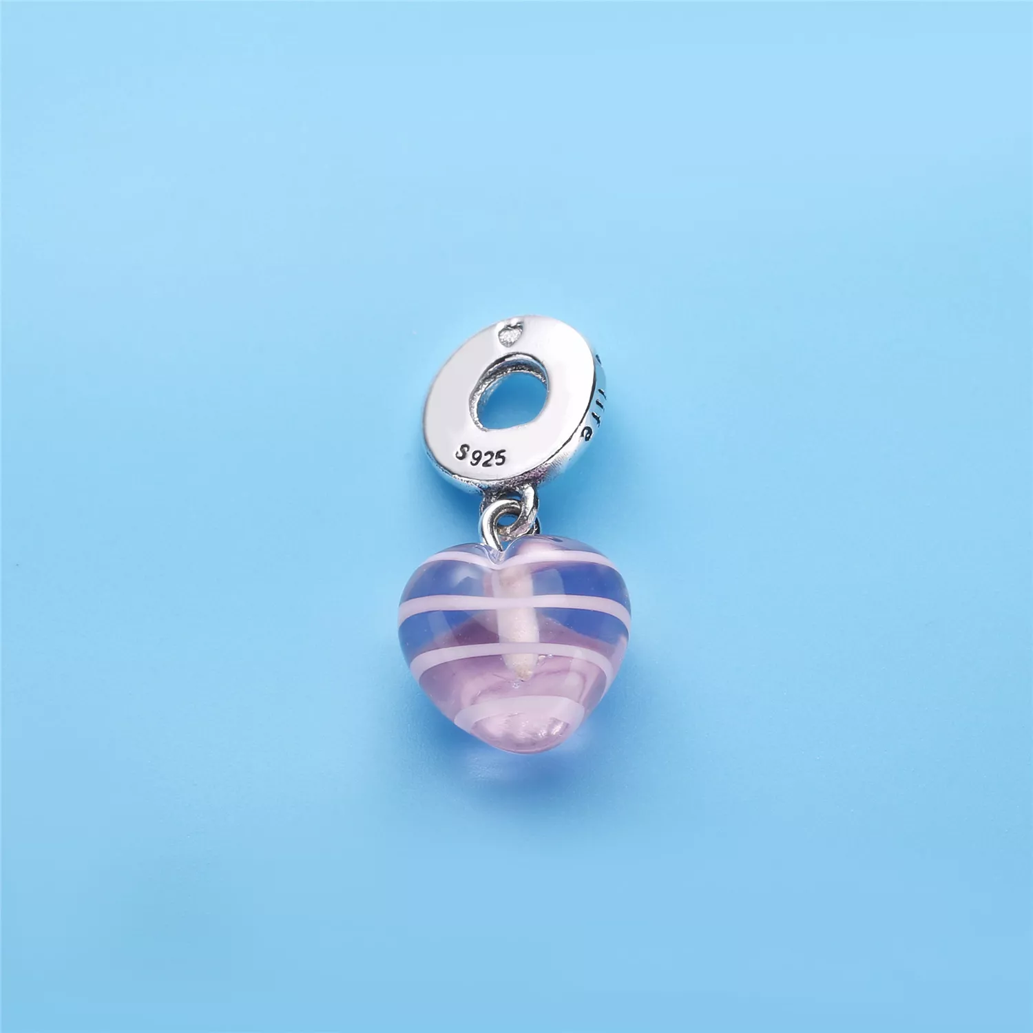 Pingente PANDORA Murano Coração Rosa - 797069